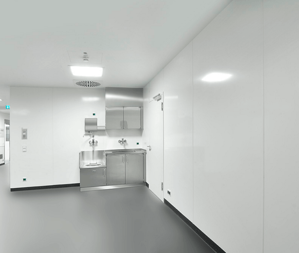 Hygienic White PVC Cladding